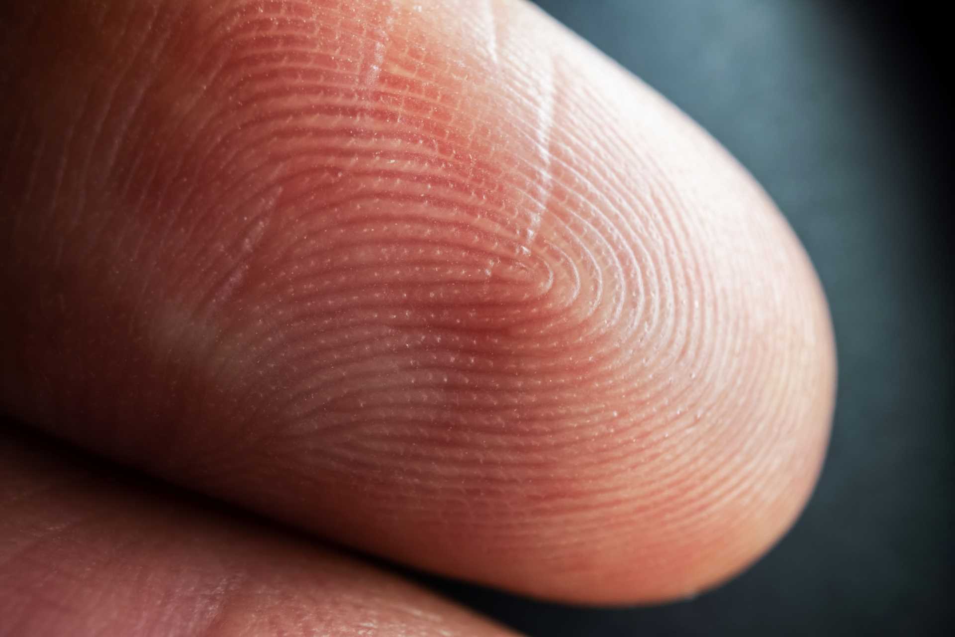 impressões digitais para verificação de identidade
